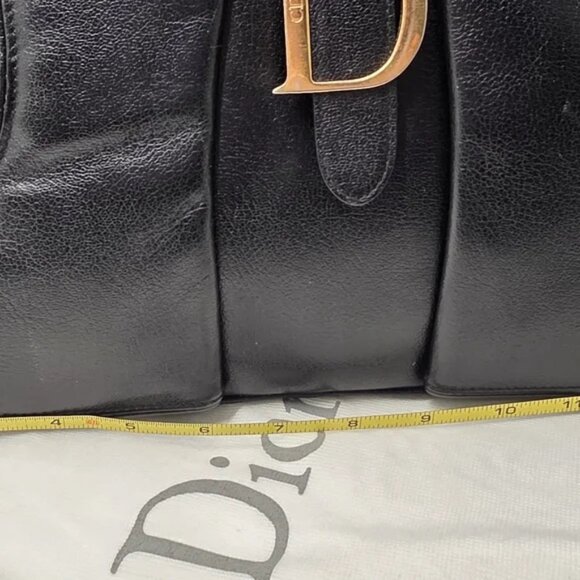 Dior Black Double Saddle Leather Bag - Picture 12 of 12